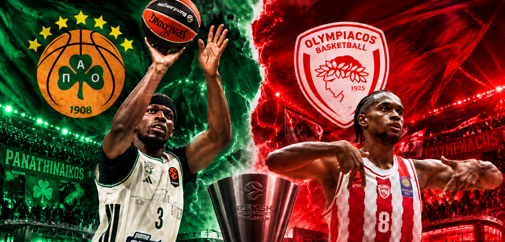 Δύο super teams, δύο διαφορετικοί δρόμοι: Πώς έχτισαν Ολυμπιακός και Παναθηναϊκός τα ρόστερ τους