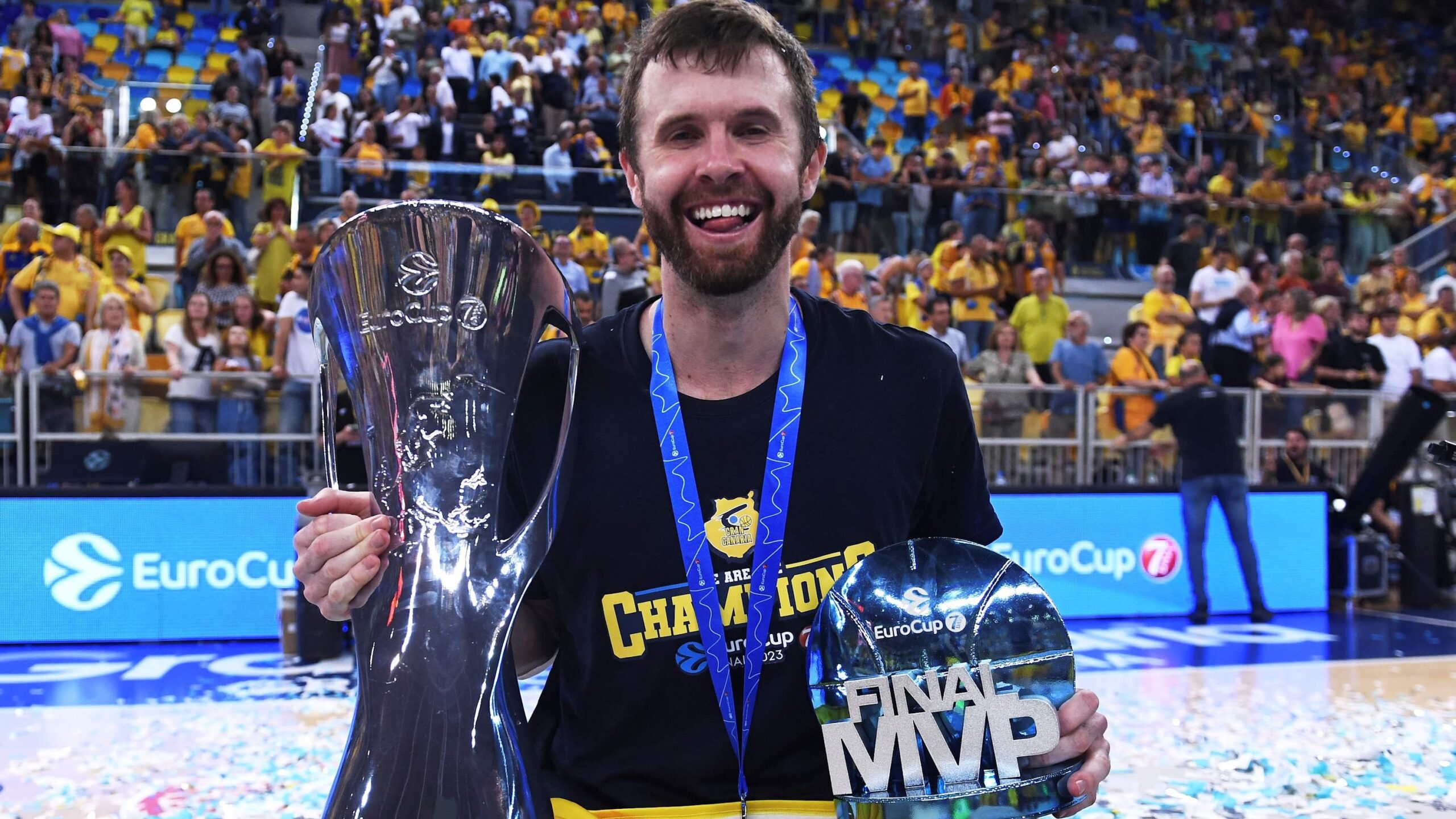 John Shurna, MVP of th 2023 Eurocup final.
