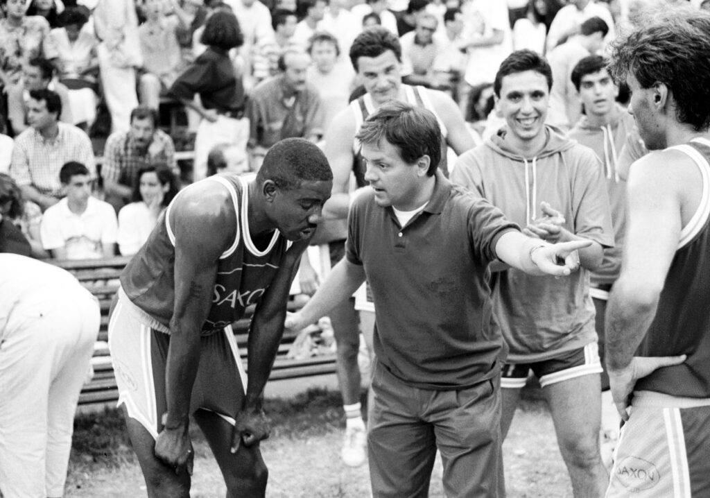 The great Michael “Sugar” Ray Richardson at the Giardini Margherita Playground.