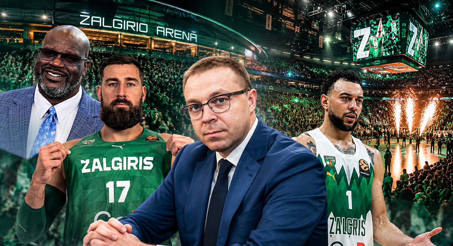 Shaq, sellouts and a record deal: Motiejunas explains Zalgiris’ soaring budget, peculiar Valanciunas case